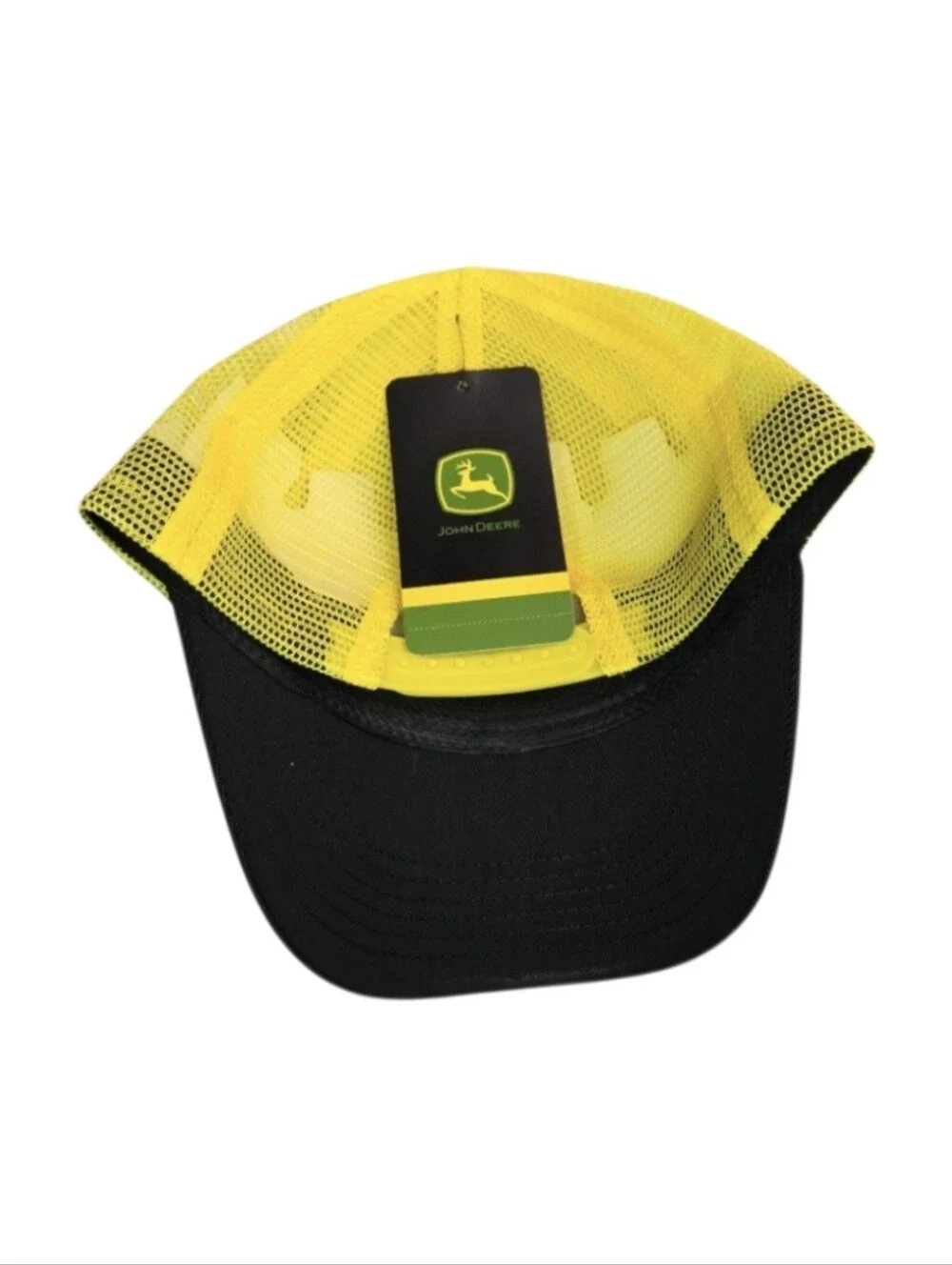 John Deere Boys Trucker Hat in Yellow and Black, Adjustable Snapback NWT!